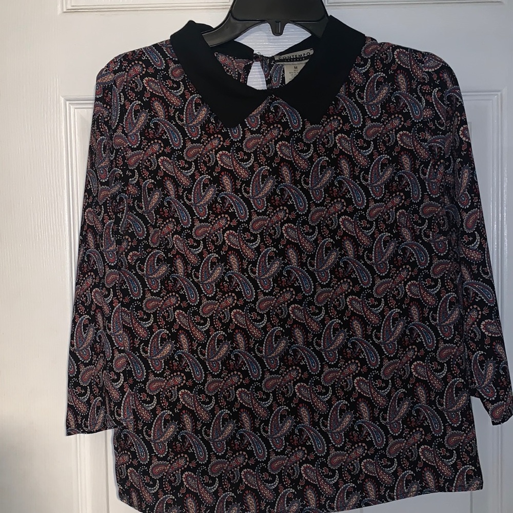 Peter Pan 3/4 Sleeve Blouse